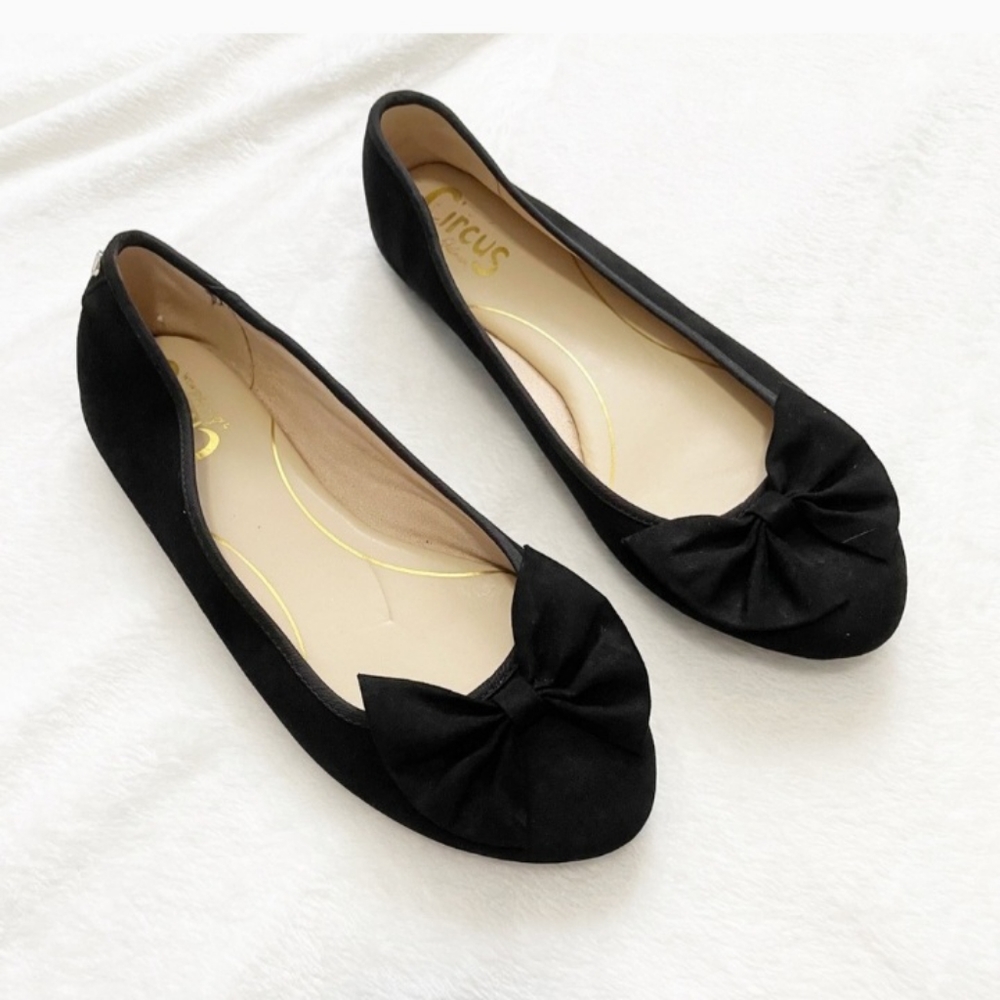 Sam Edelman Circus black suede Ciera ballet flats